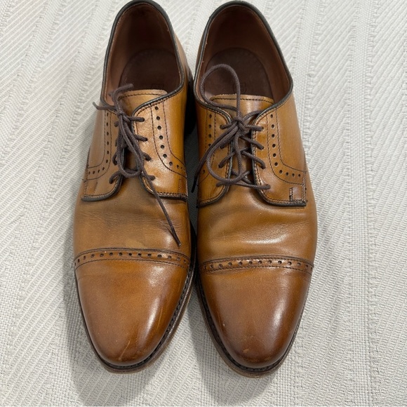 Allen Edmonds Clifton Walnut Brown leather cap toe shoes, size 10D - Picture 1 of 13